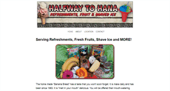 Desktop Screenshot of halfwaytohanamaui.com